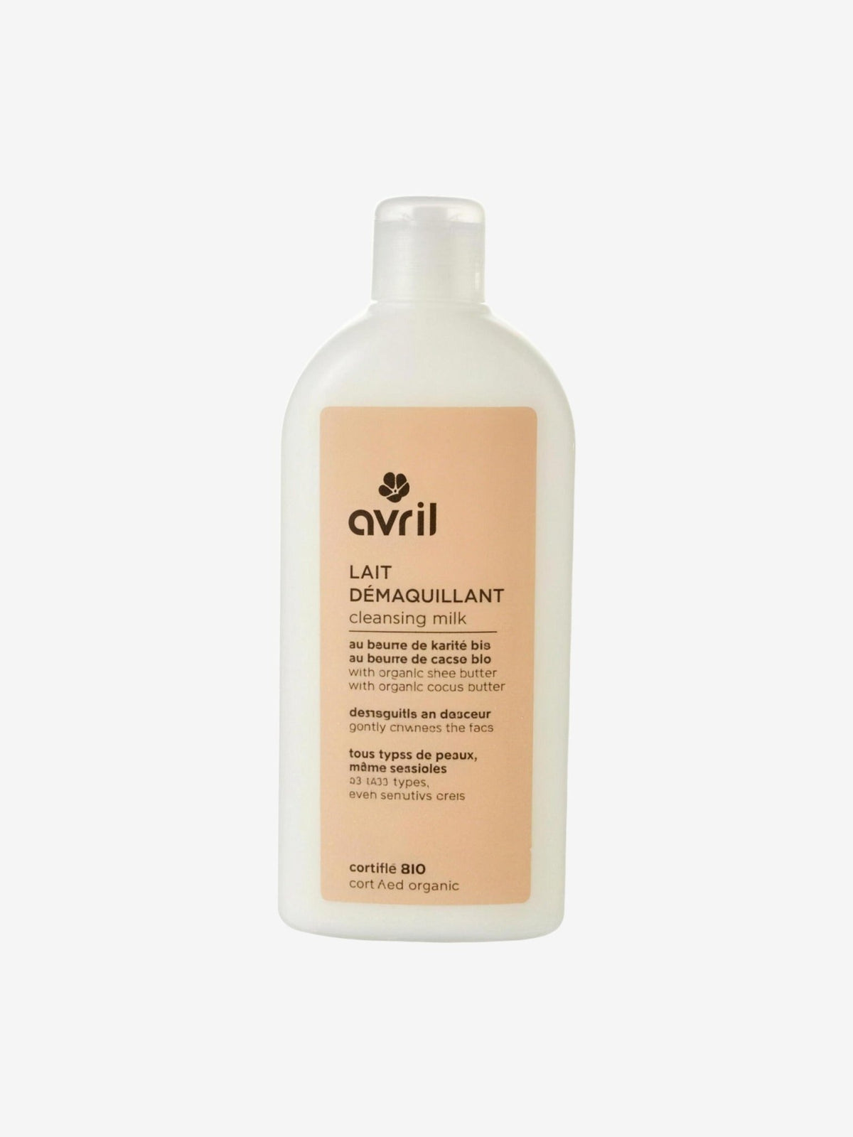 Lait démaquillant beurre de Karité bio et de Cacao bio 250ml Avril - Herboristerie de Paris
