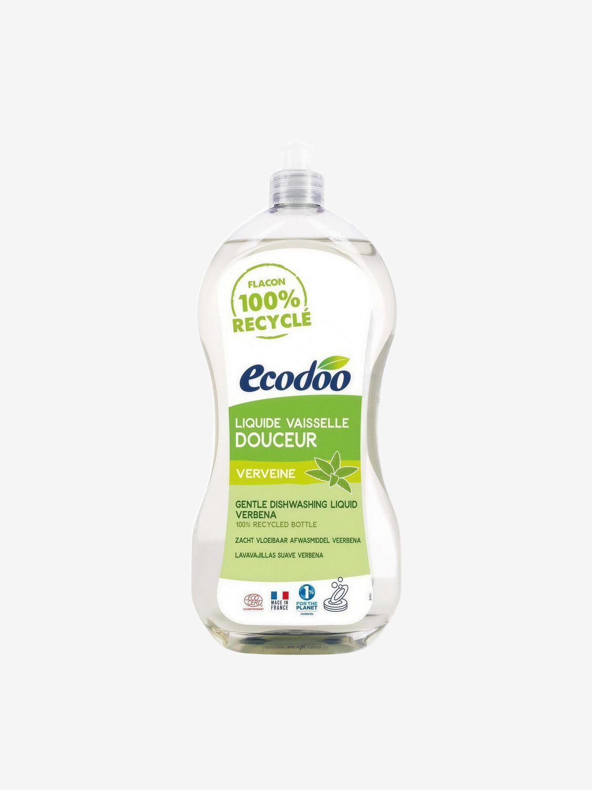 Liquide vaisselle douceur aloé vera senteur verveine 1L Ecodoo - Herboristerie de Paris