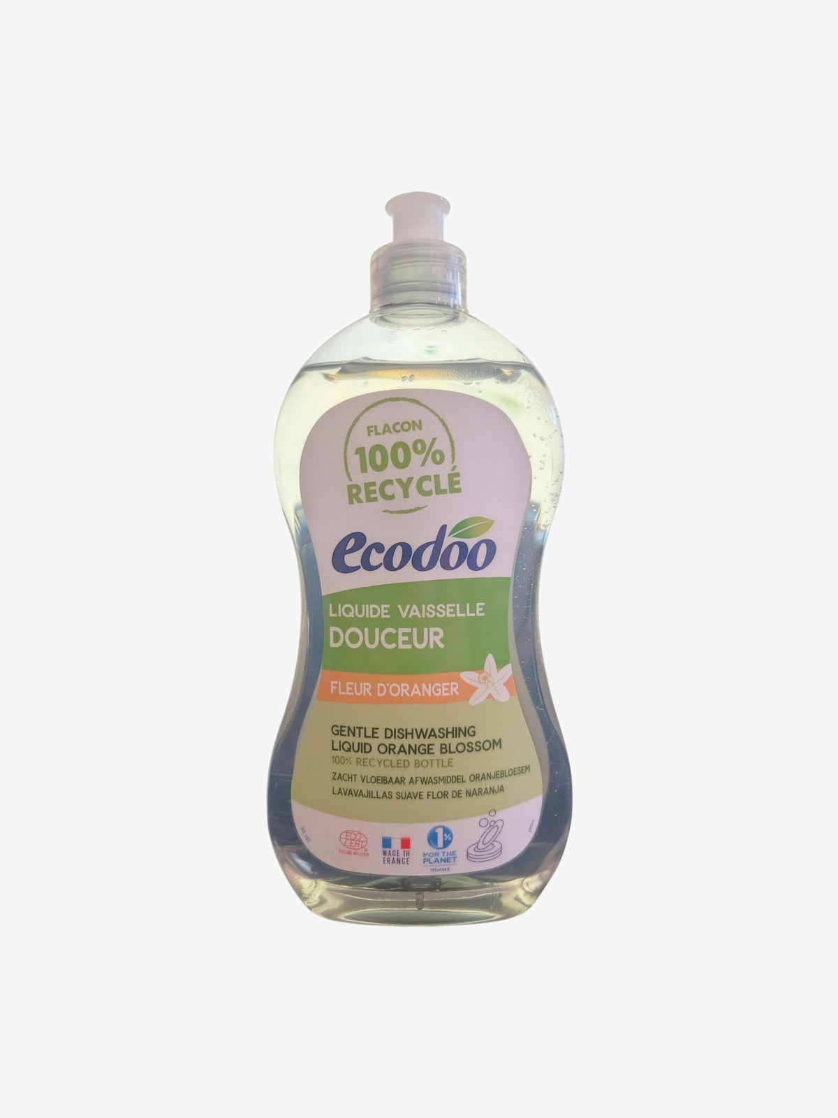 Liquide vaisselle douceur fleur d'oranger 500ml Ecodoo - Herboristerie de Paris