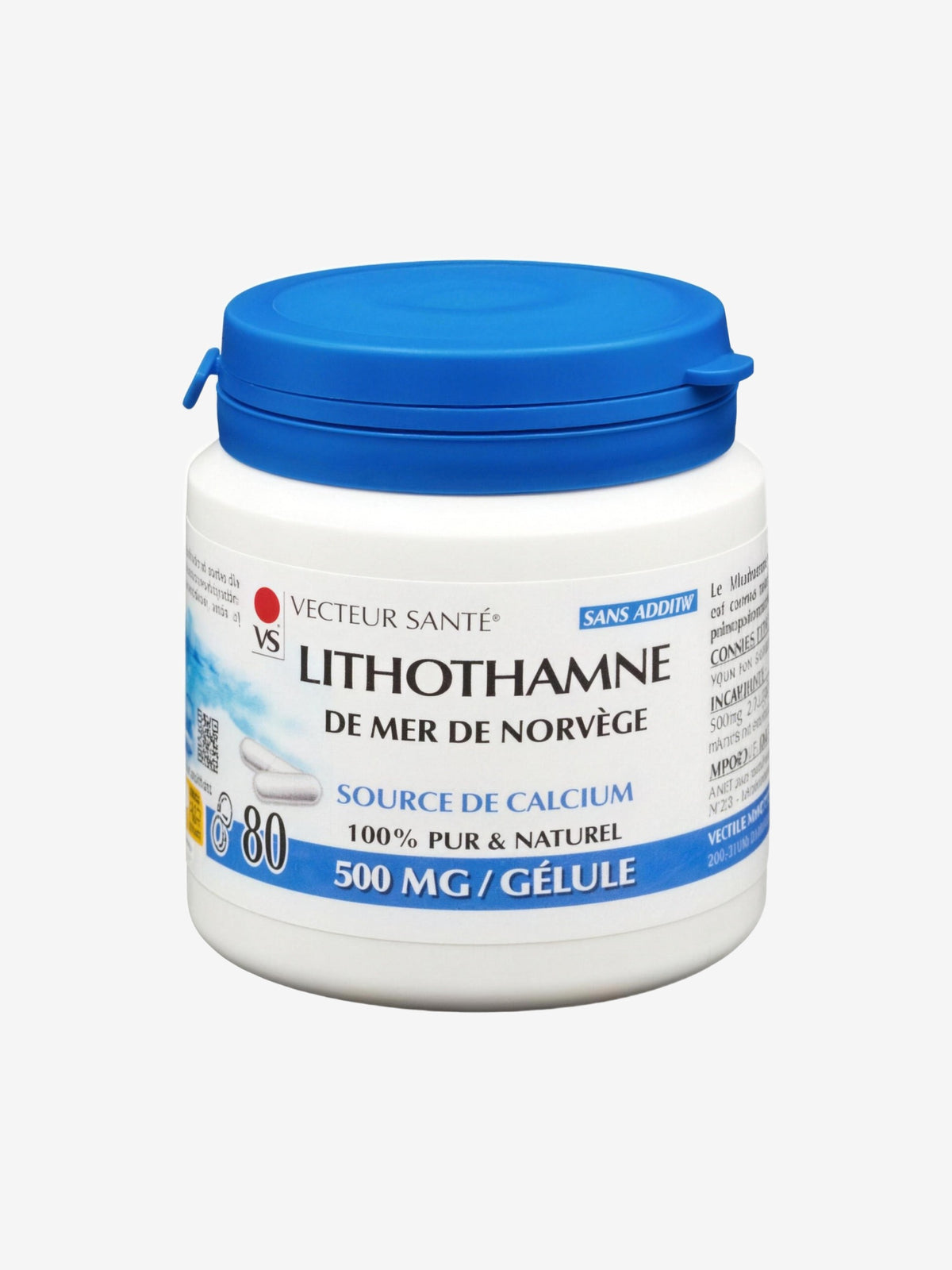Lithothamne de mer de Norvège 80 gélules Vecteur Sante - Herboristerie de Paris