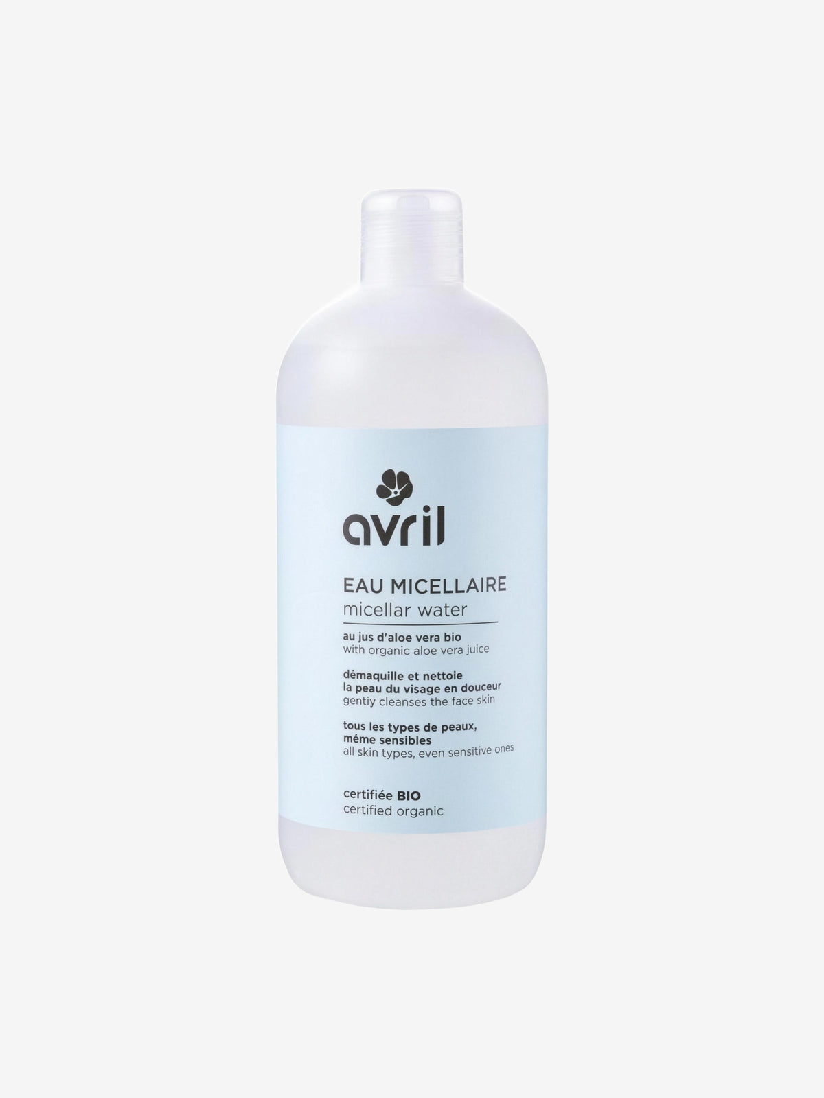 Lotion micellaire Aloe Vera Ginkgo 500 ml Avril Beauté - Herboristerie de Paris