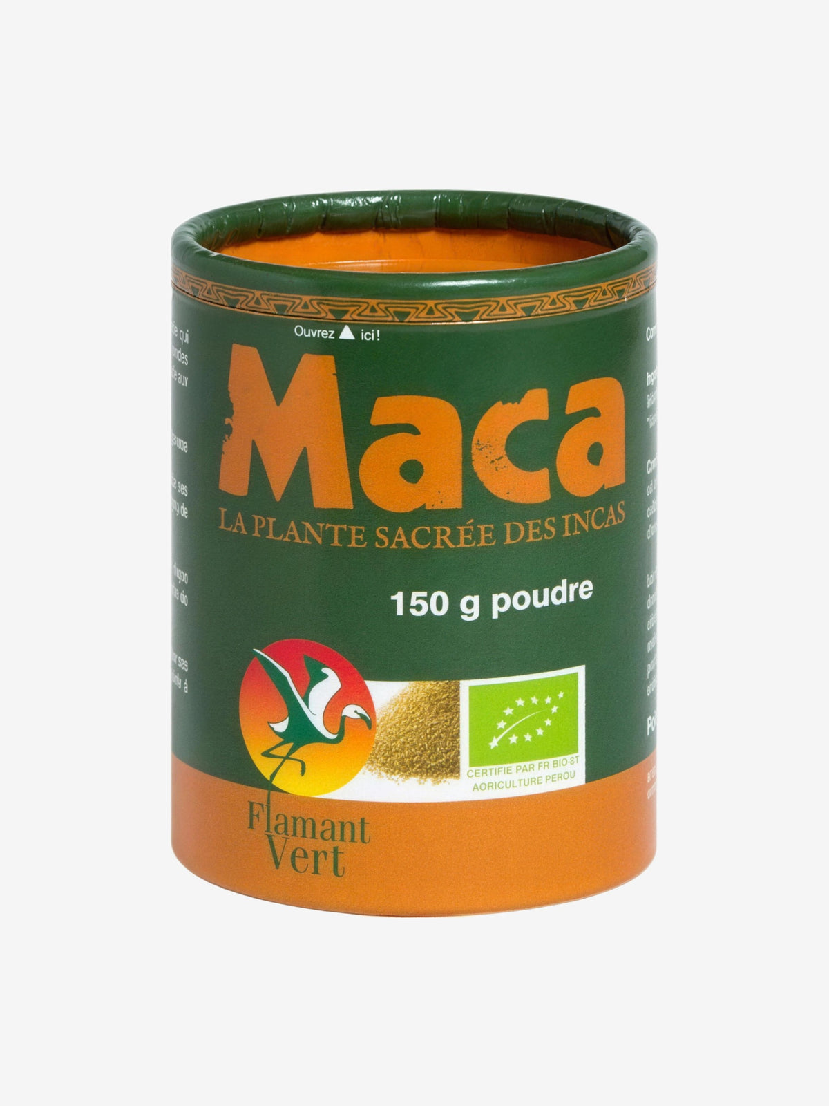 Maca Bio en poudre 150 gr en boite ECOCAN Flamant Vert Flamant Vert - Herboristerie de Paris