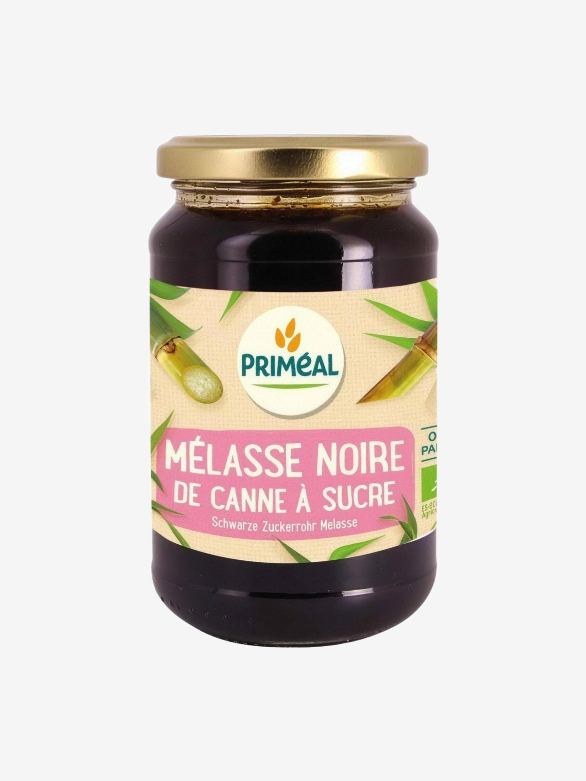 Melasse noire bio de canne à sucre 450g Primeal - Herboristerie de Paris