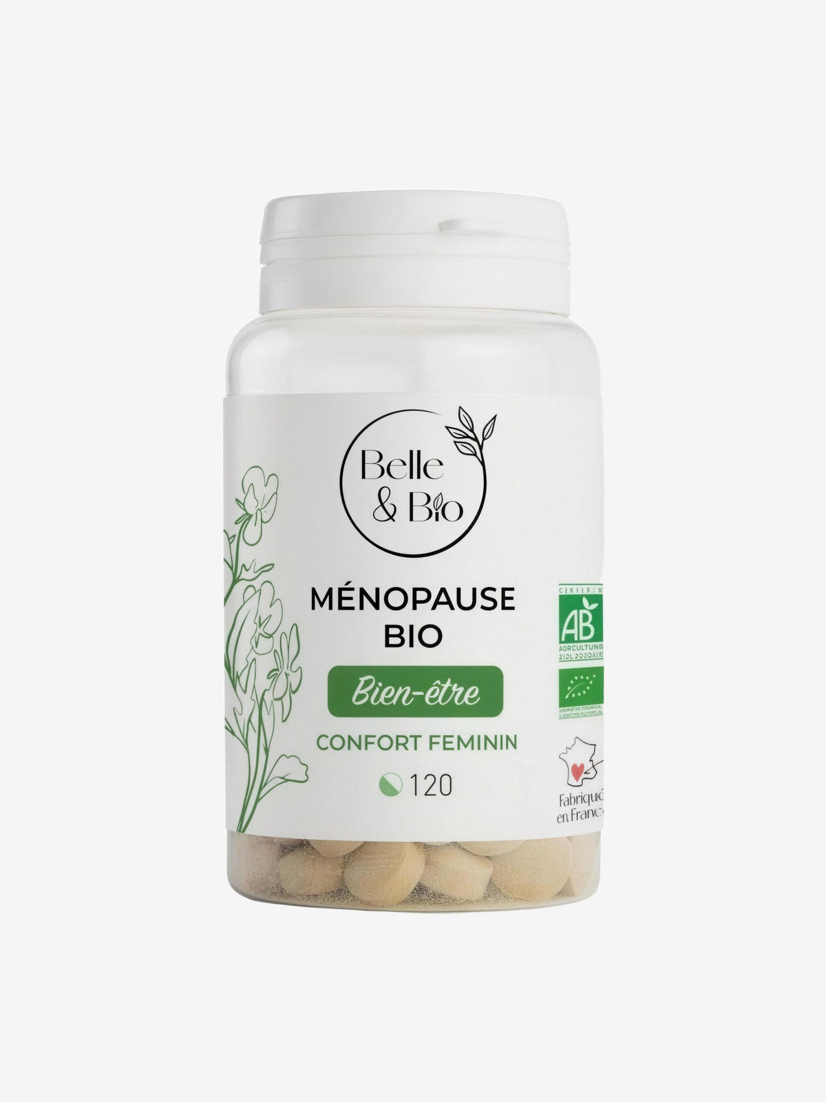 Ménopause bio 120 comprimés Belle et Bio - Herboristerie de Paris
