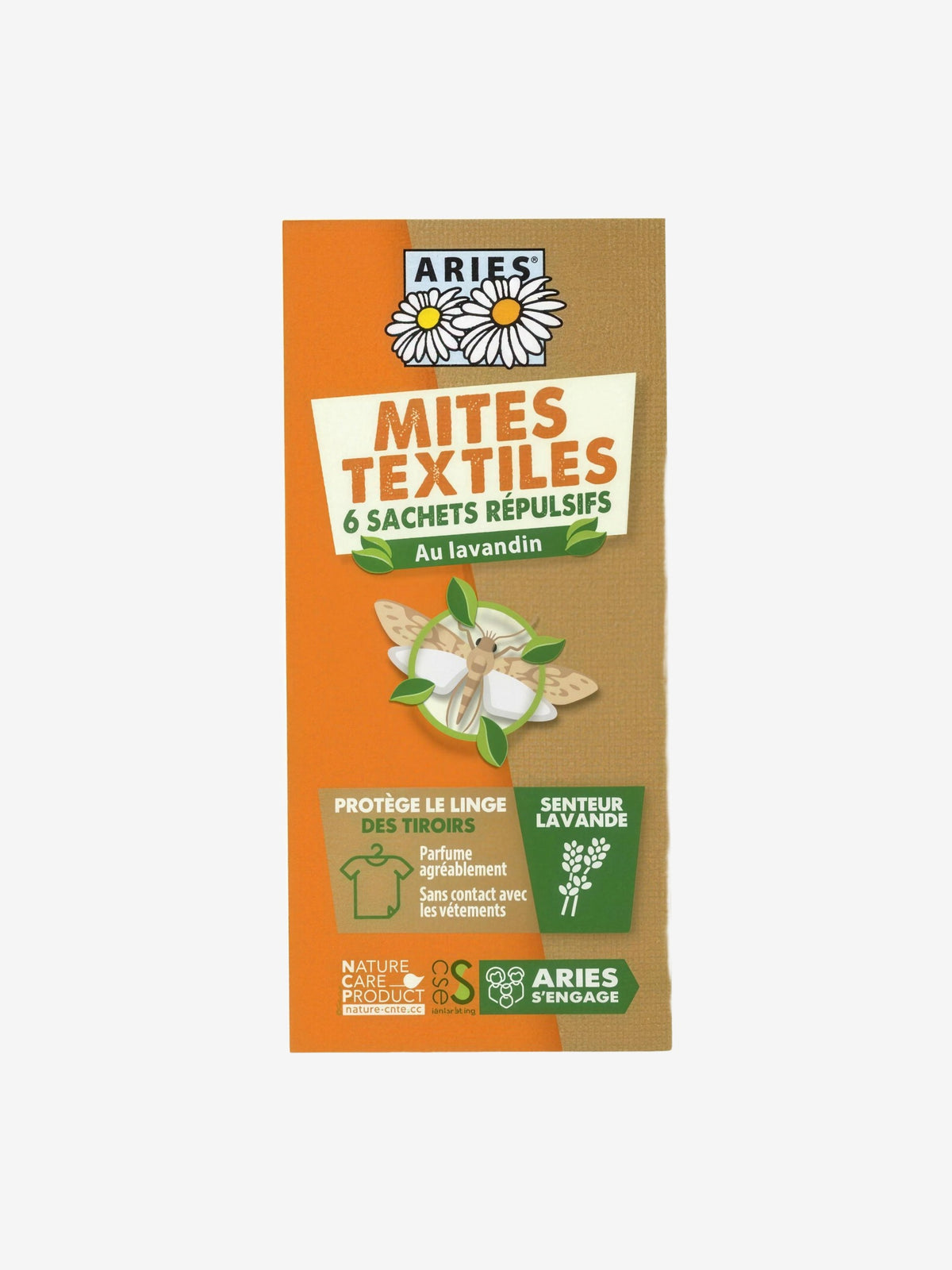 Mites Textiles sachets de protection des tiroirs 6 unités Aries - Herboristerie de Paris