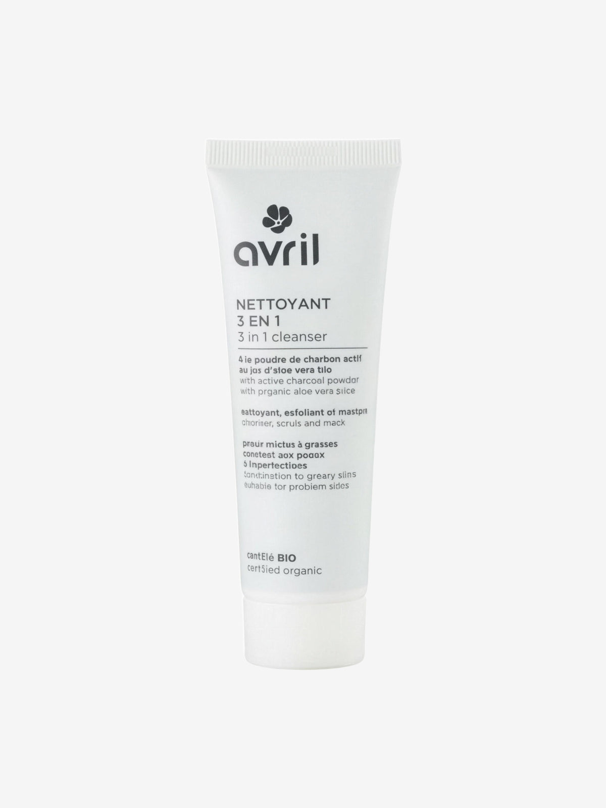Nettoyant 3 en 1 au charbon et à l'aloe vera 50ml Avril - Herboristerie de Paris