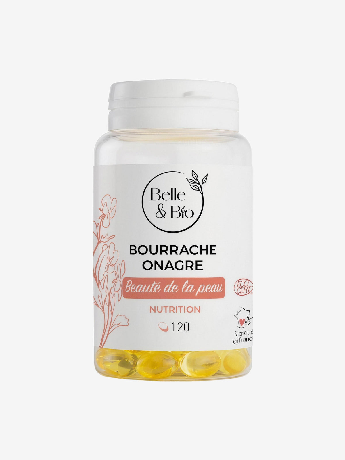Onagre Bourrache bio 120 capsules Belle et Bio - Herboristerie de Paris
