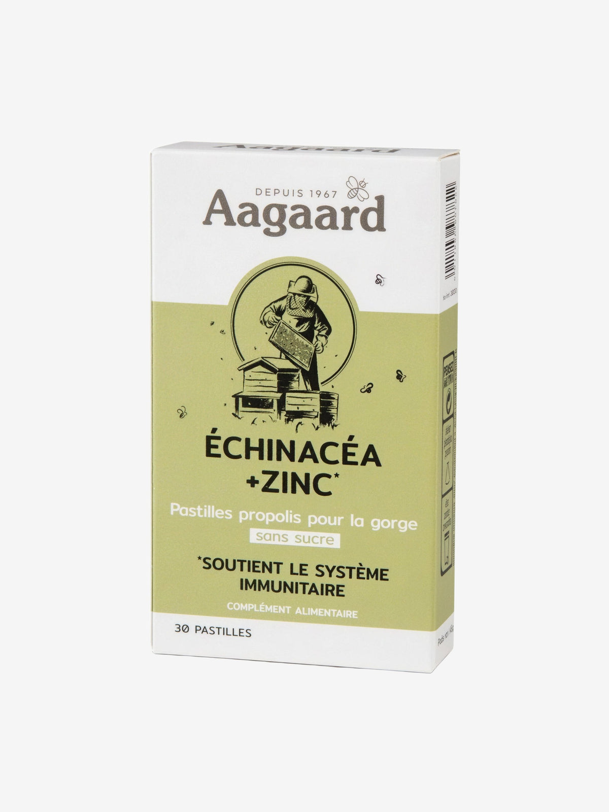 Propolentum Echinacea Zinc 24 pastilles sous blister Aagaard - Herboristerie de Paris