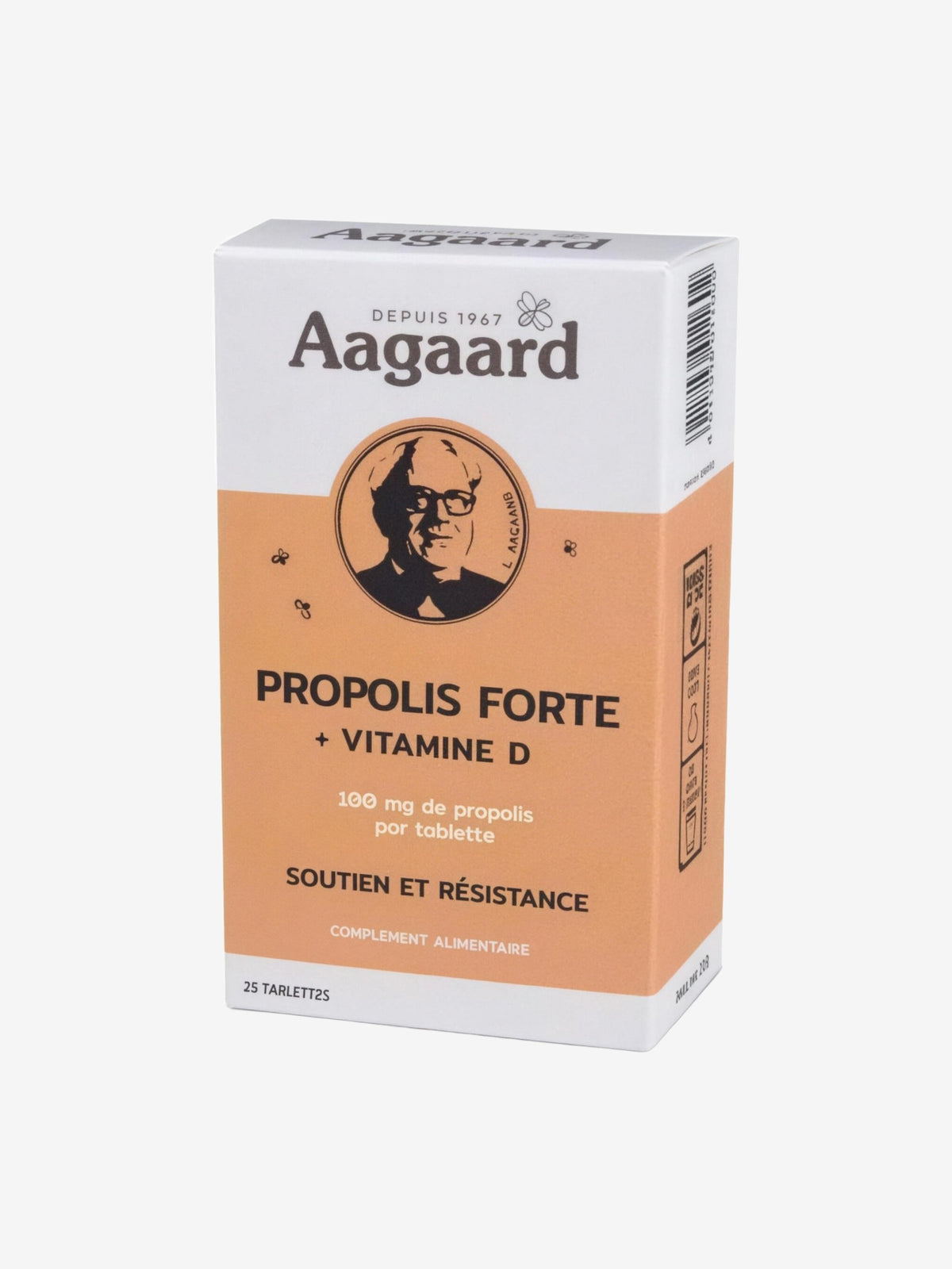 Propolis forte + vitamine D 28 tablettes Aagaard - Herboristerie de Paris
