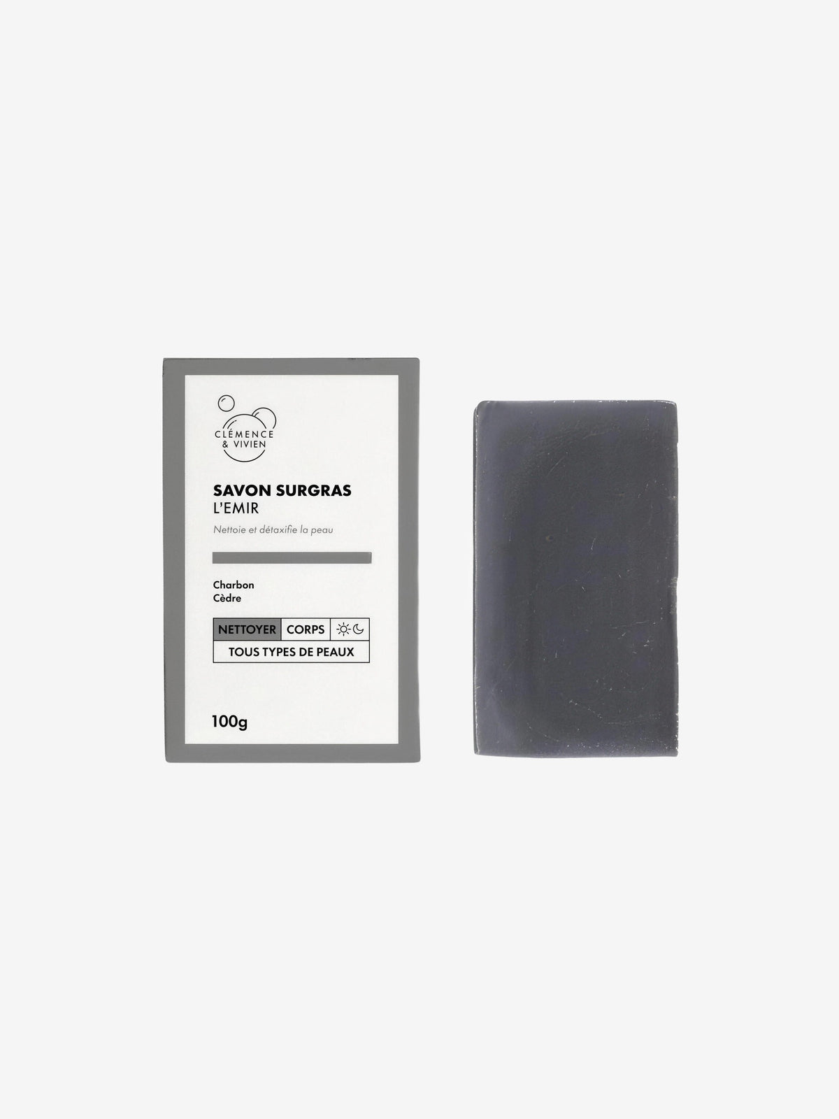 Savon à froid L'Emir Détoxifiant 100g Clemence & Vivien - Herboristerie de Paris