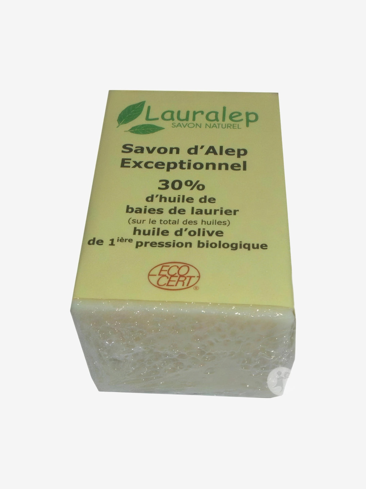 Savon d'Alep Exceptionnel 30% huile de Laurier 150g Lauralep - Herboristerie de Paris