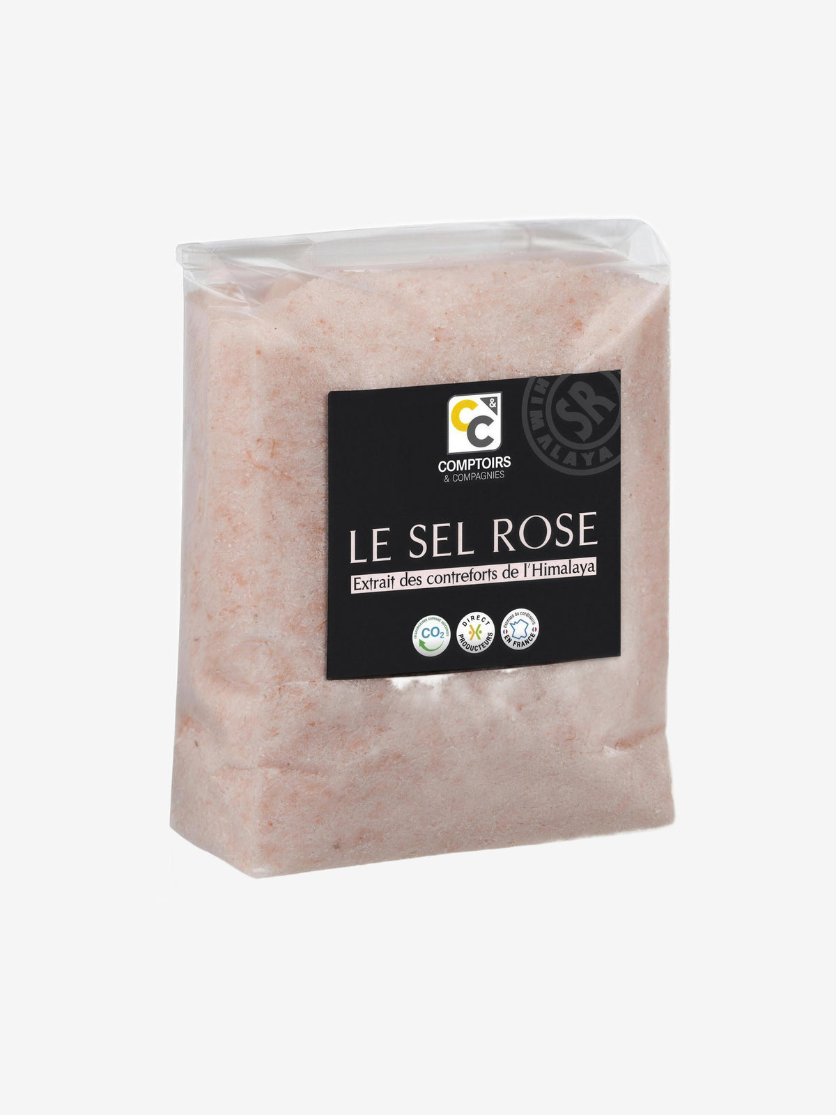 Sel Rose fin de l'Himalaya sachet 500g Comptoirs et compagnies - Herboristerie de Paris