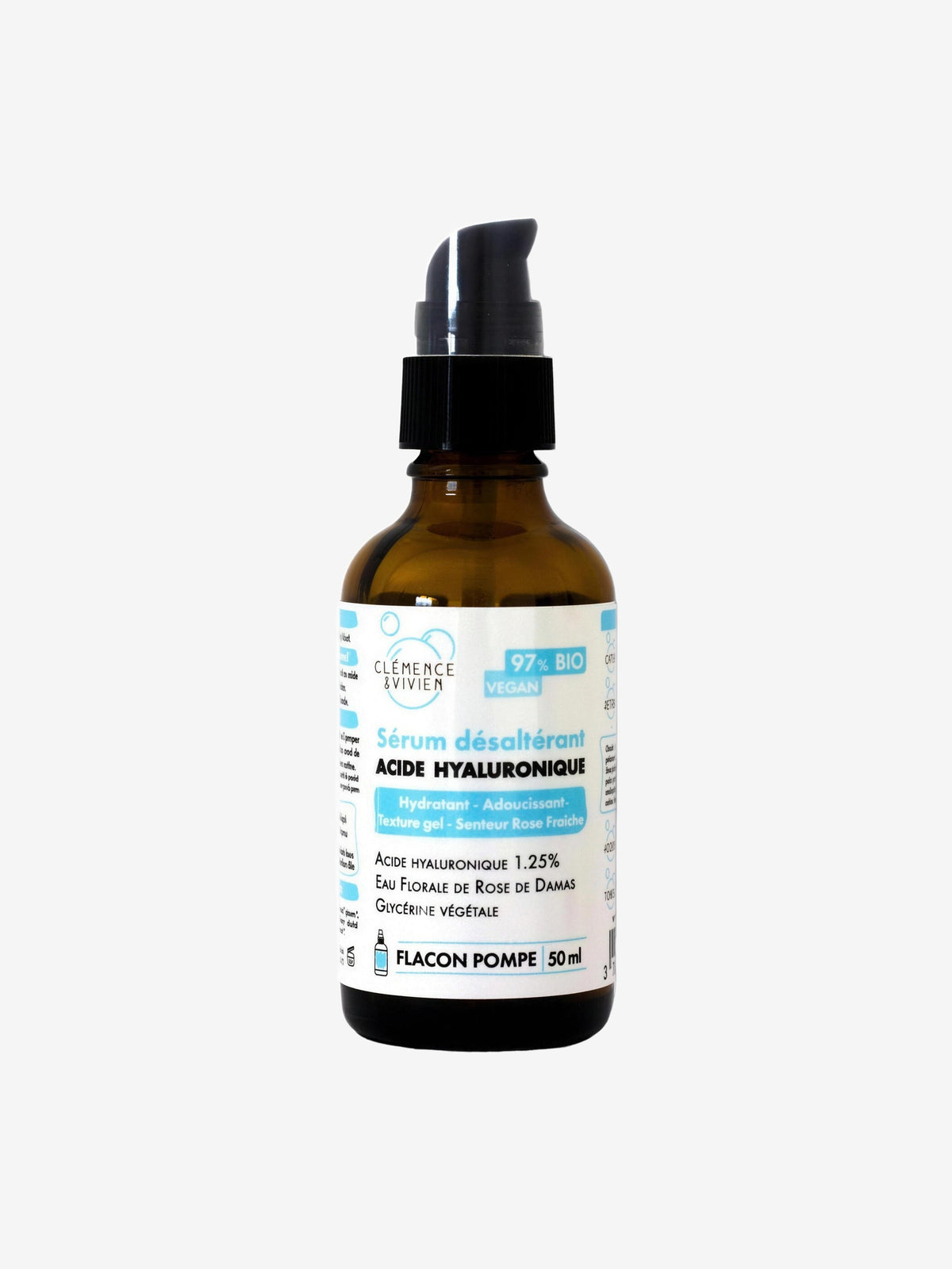 Sérum désaltérant à l'Acide hyaluronique 50ml Clemence & Vivien - Herboristerie de Paris