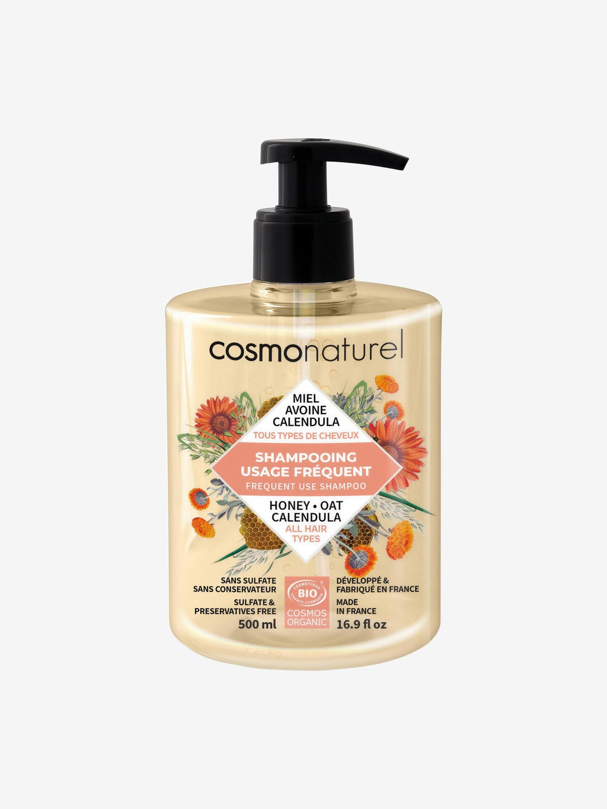 Shampoing usage fréquent Miel Calendula Avoine - Herboristerie de Paris