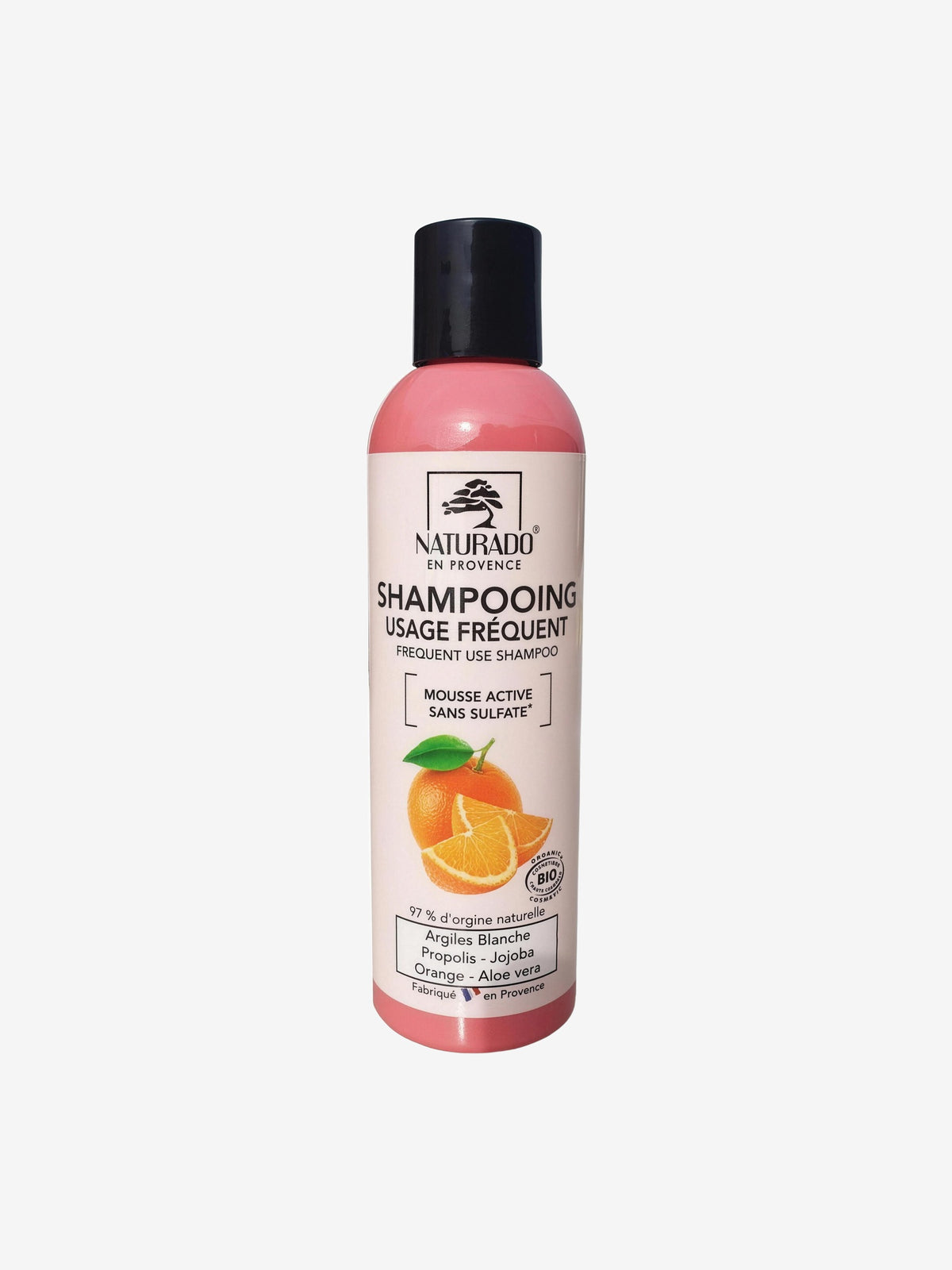 Shampoing usage fréquent sans sulfate 200ml Naturado - Herboristerie de Paris
