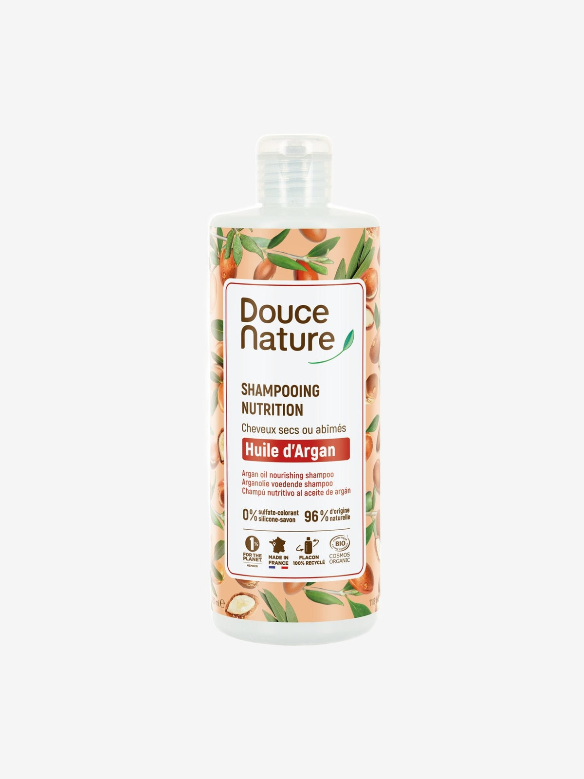Shampooing cheveux secs et abîmés 350ml Douce Nature - Herboristerie de Paris