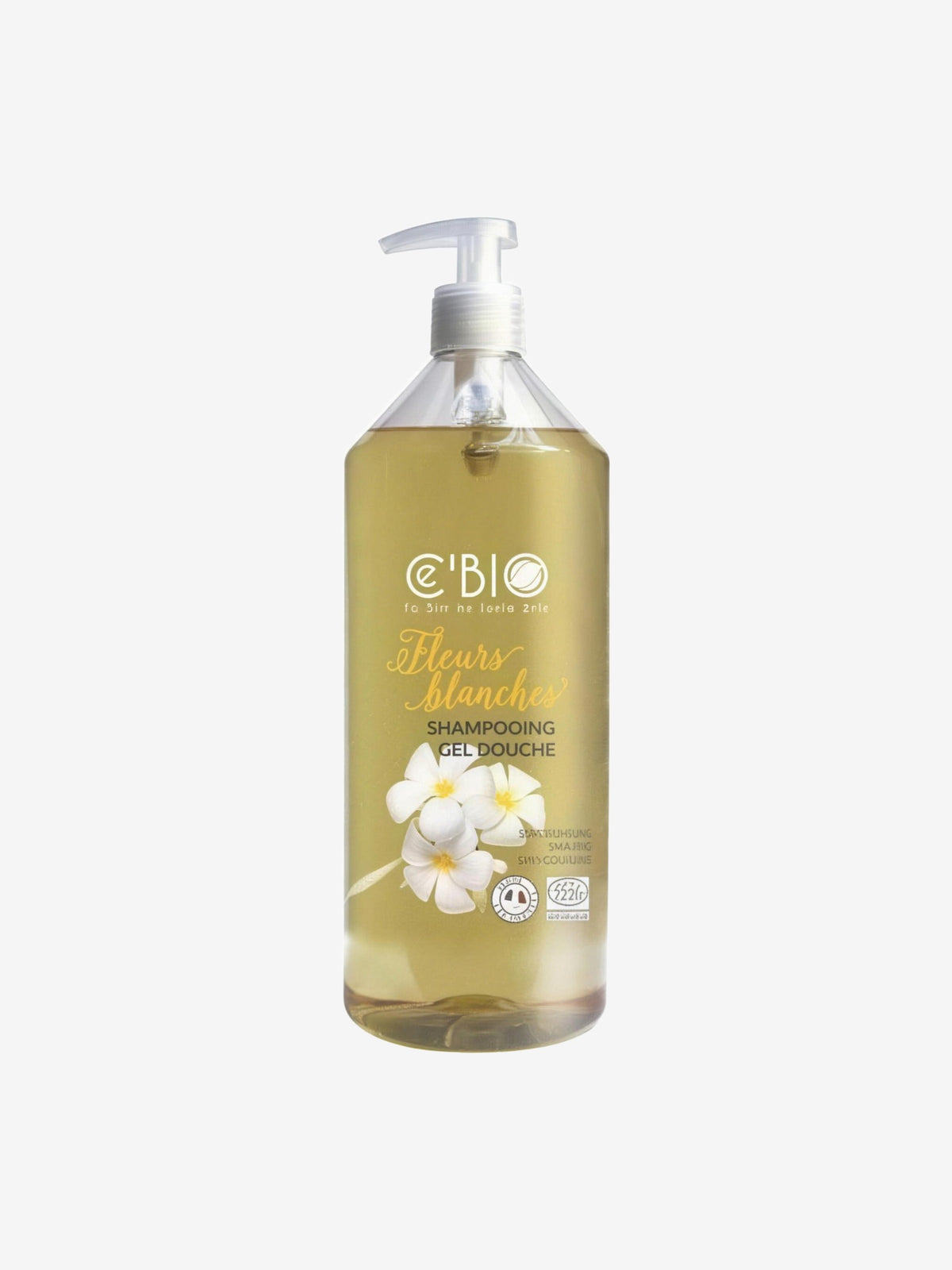Shampooing douche Fleurs Blanches 1L CÉ’BIO - Herboristerie de Paris