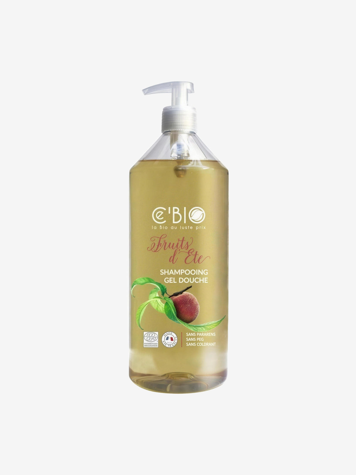 Shampooing douche Fruits d'Eté 1 Litre CÉ’BIO - Herboristerie de Paris