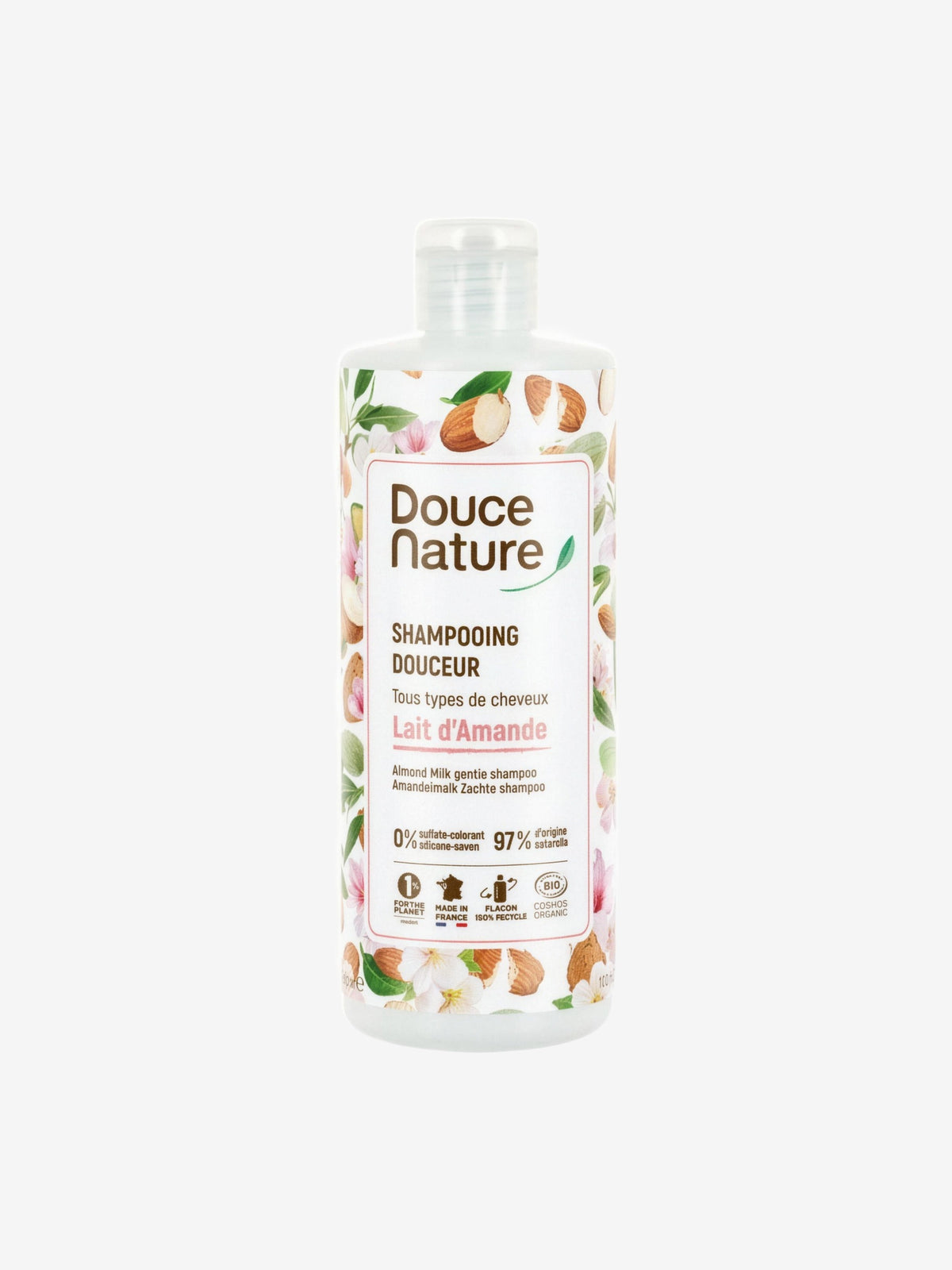 Shampooing lait d'amande 350ml Douce Nature - Herboristerie de Paris