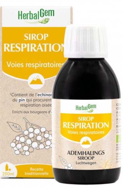 Sirop pour la Respiration bio 250 ml Herbalgem - Herboristerie de Paris