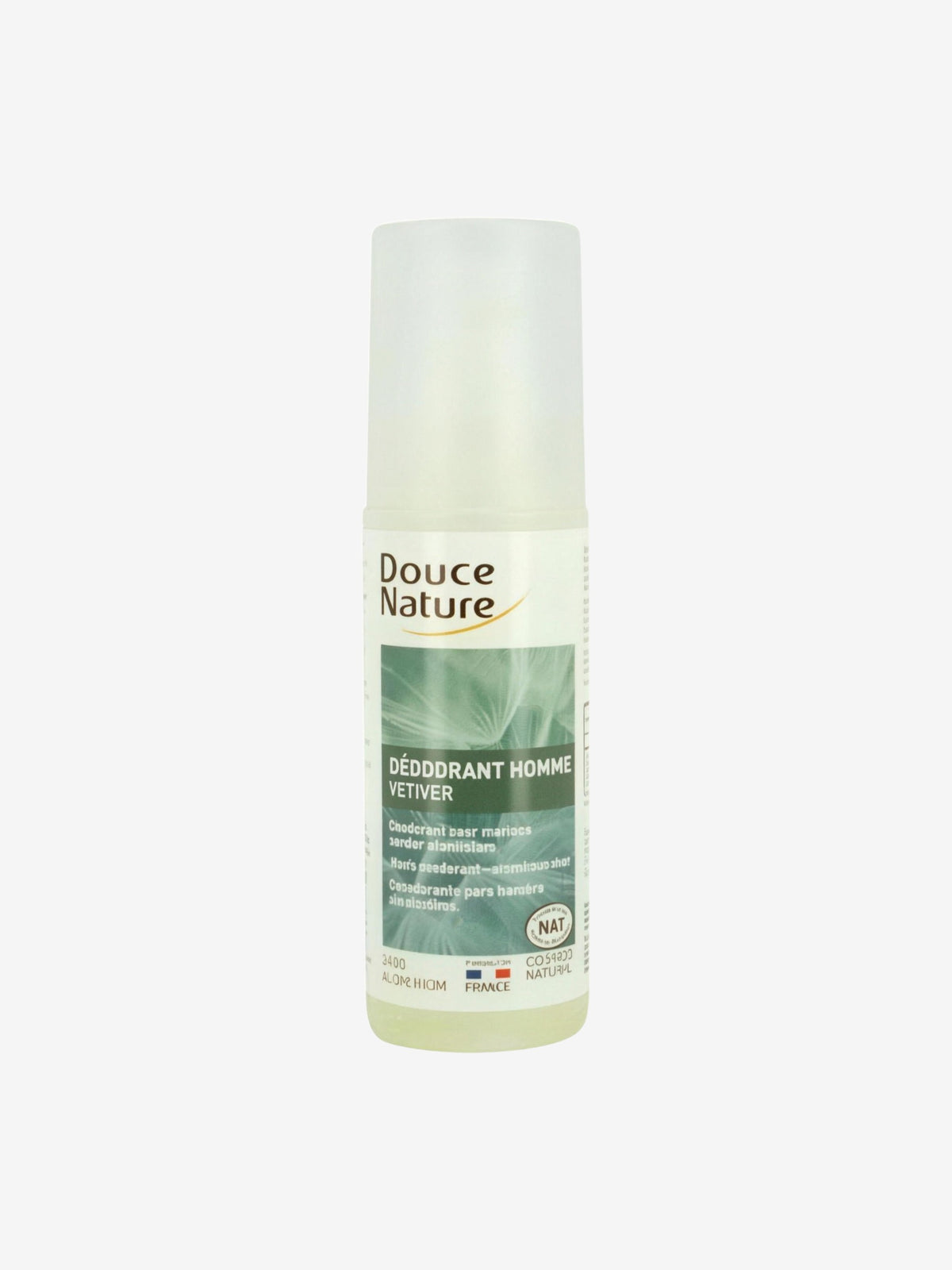 Spray Déodorant Homme au Vétiver Bio 125ml Douce Nature - Herboristerie de Paris