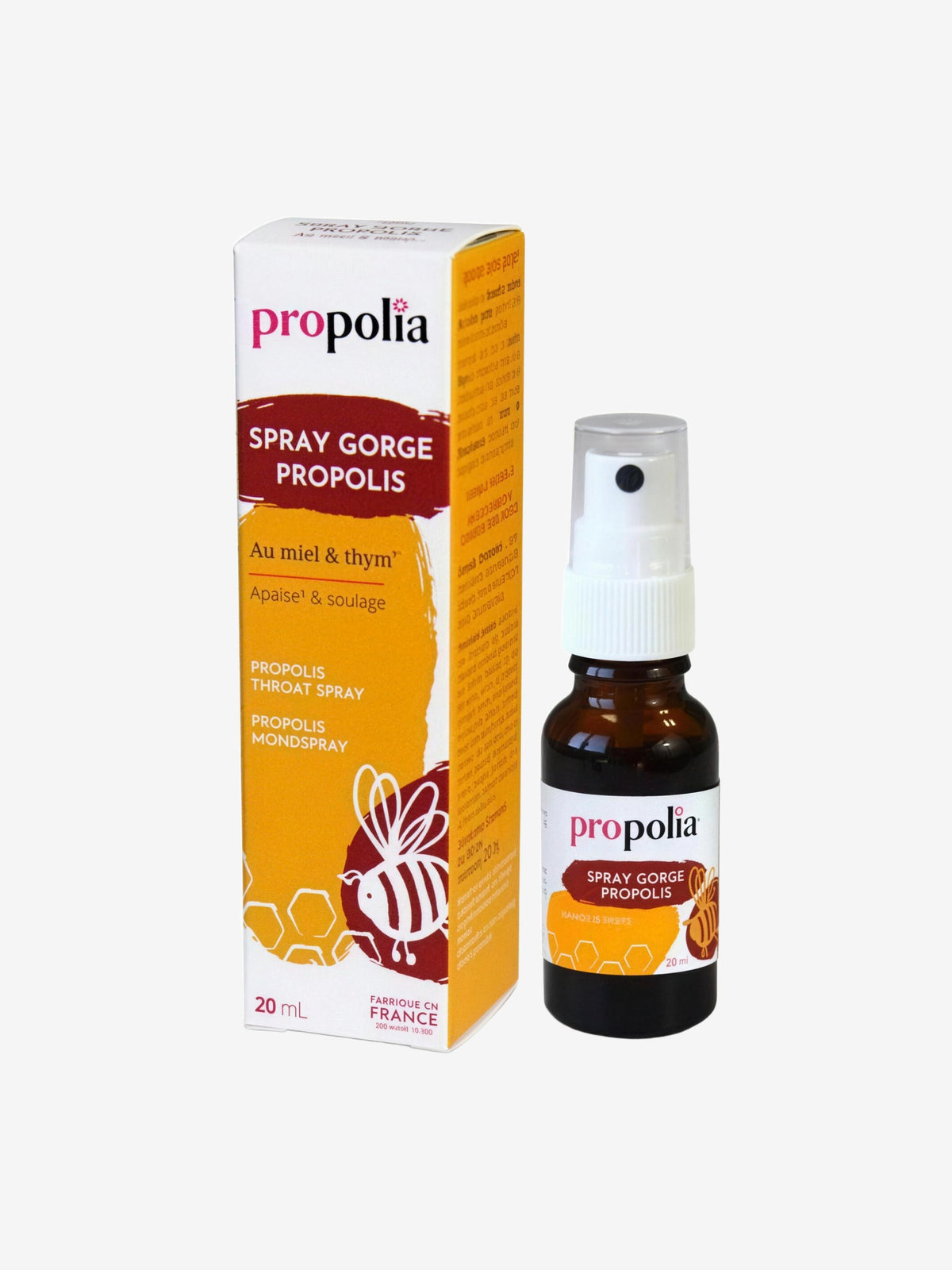 Spray Gorge Propolis Miel Thym Flacon spray 20ml Propolia - Herboristerie de Paris