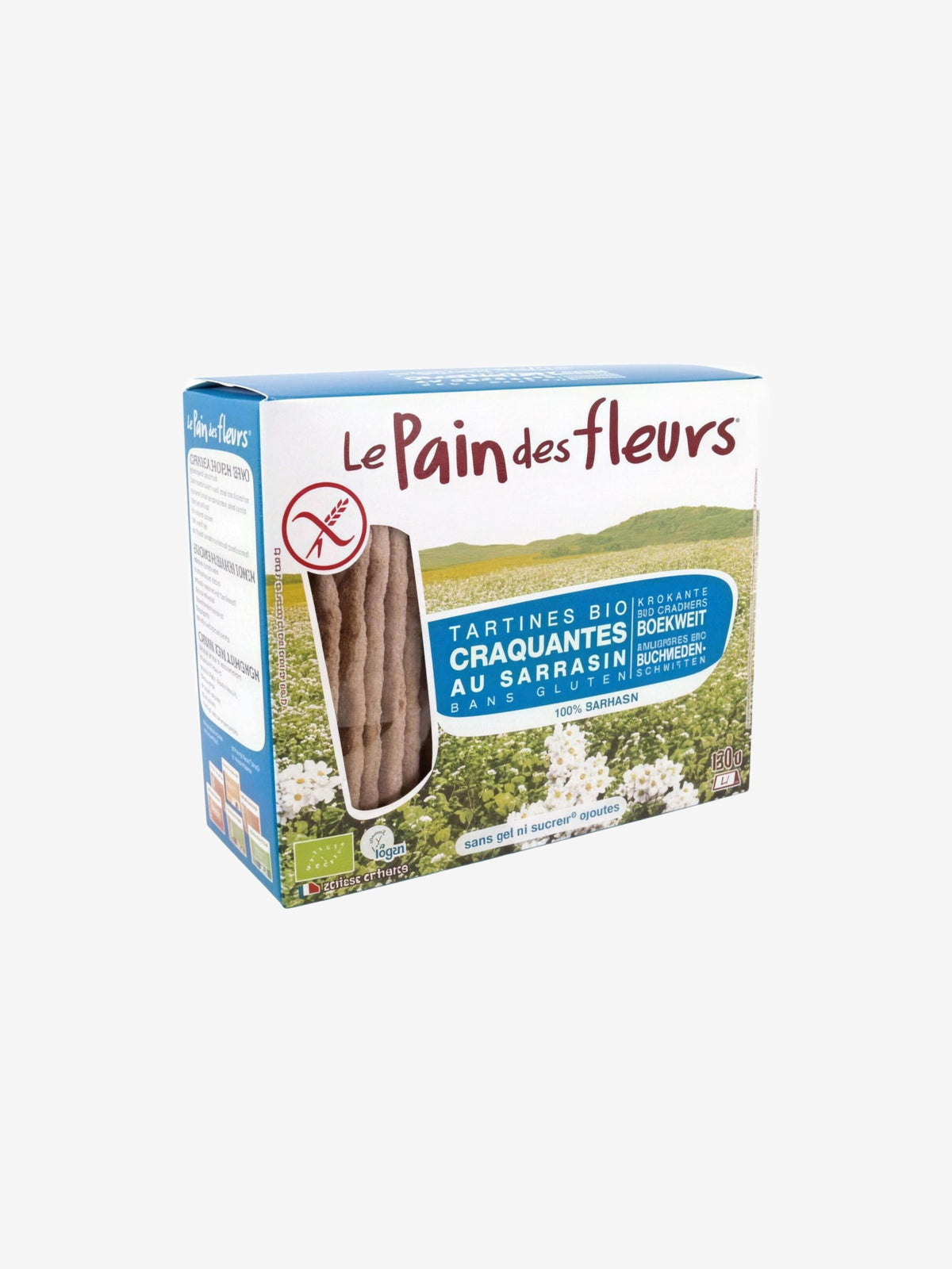 Tartines craquantes au Sarrasin sans sel ni saccharose ajoutés 150g Le Pain Des Fleurs - Herboristerie de Paris