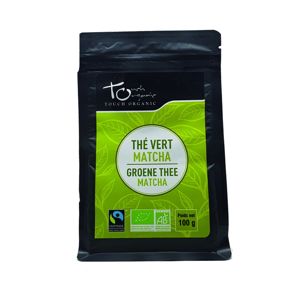 Thé vert BIO Matcha vrac 100g Touch Organic - Herboristerie de Paris