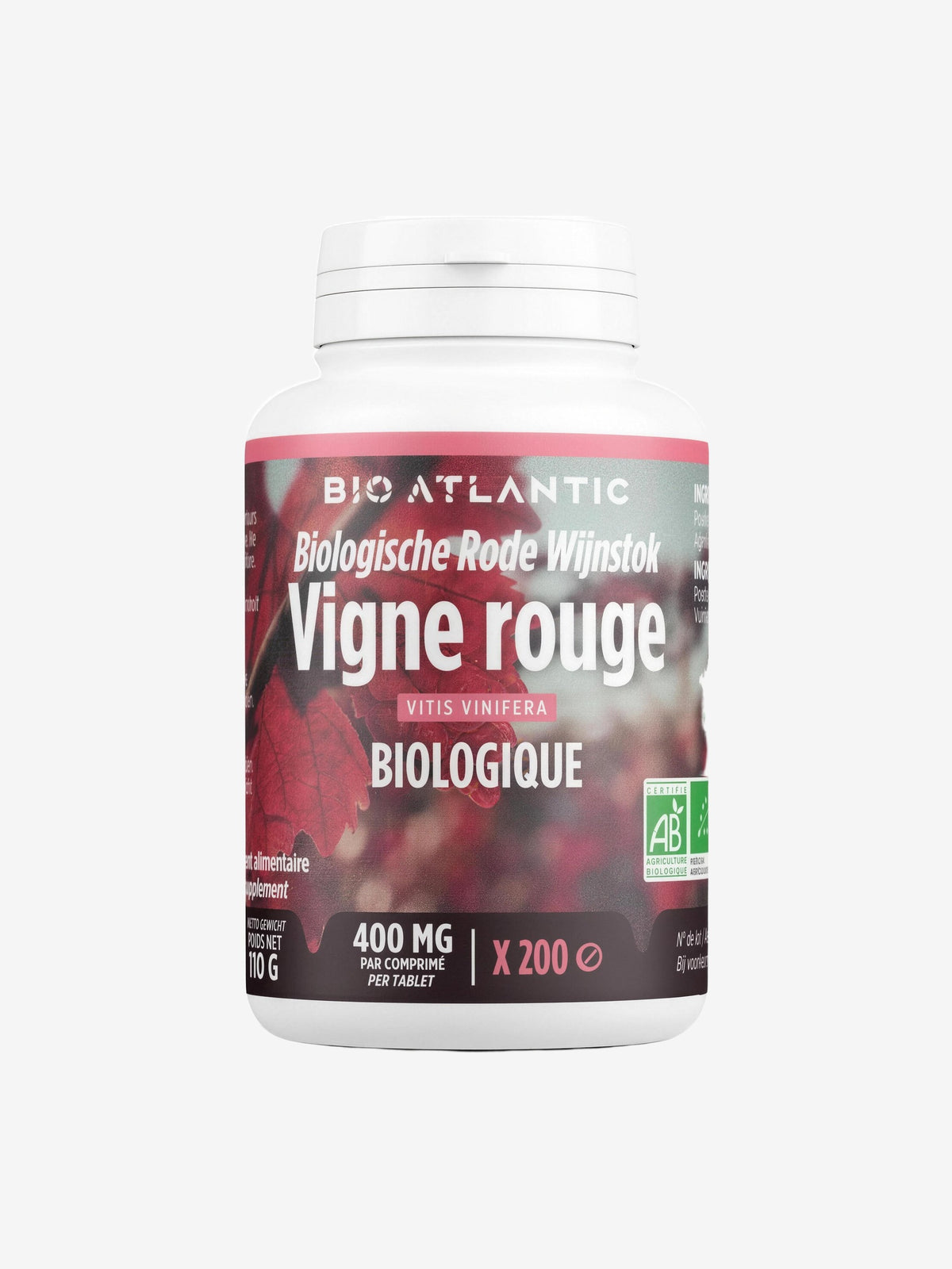 Vigne Rouge bio 200 comprimés GPH Diffusion - Herboristerie de Paris