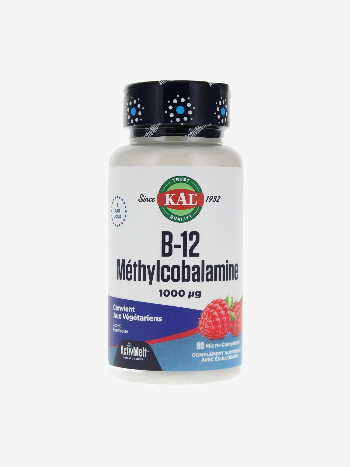 Vitamine B12 1000mcg 90 micro comprimés à sucer Solaray - Herboristerie de Paris